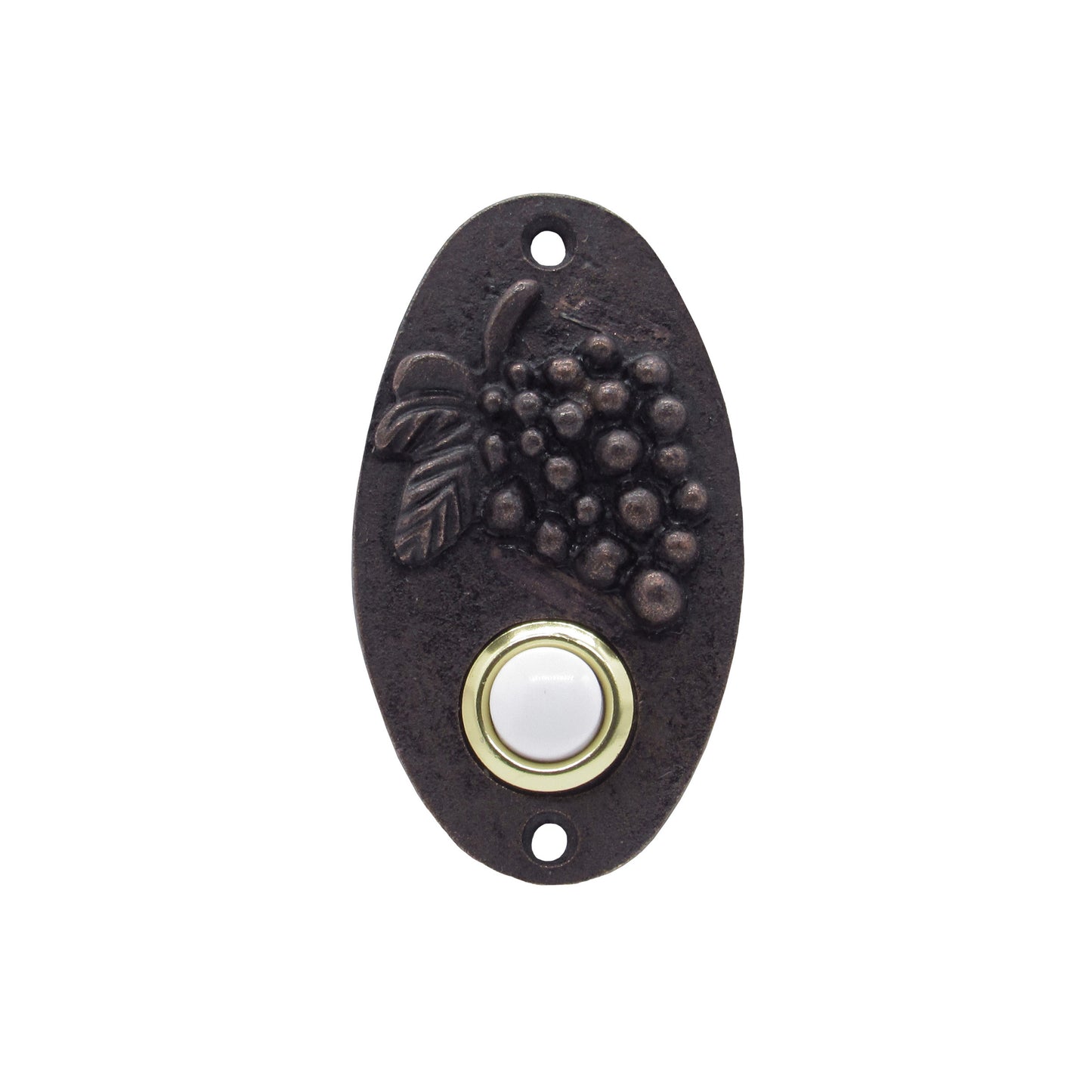 Oval Grapes Oil Rubbed Bronze Doorbell