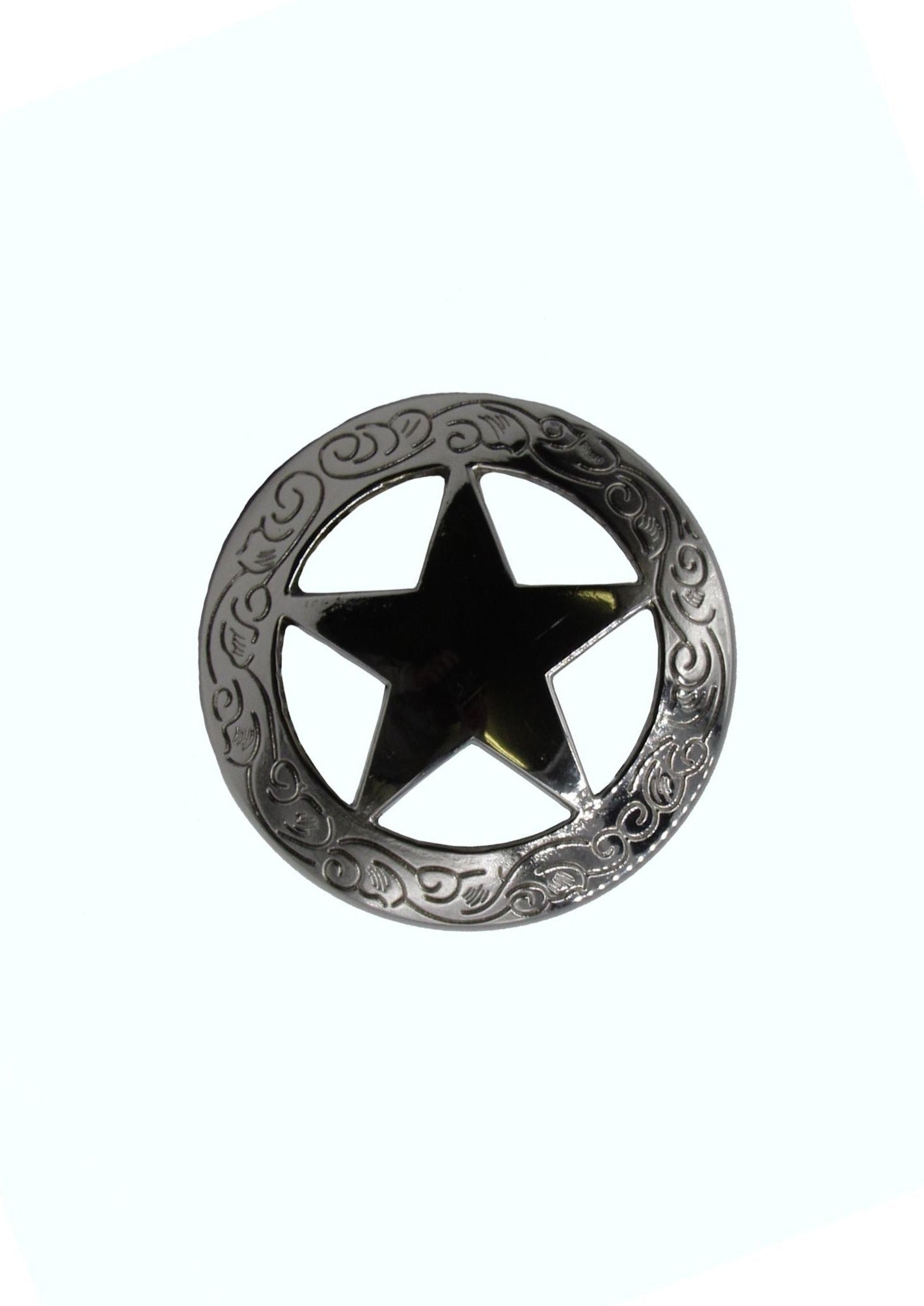 Filigree Star Round Nickel Cabinet Knob