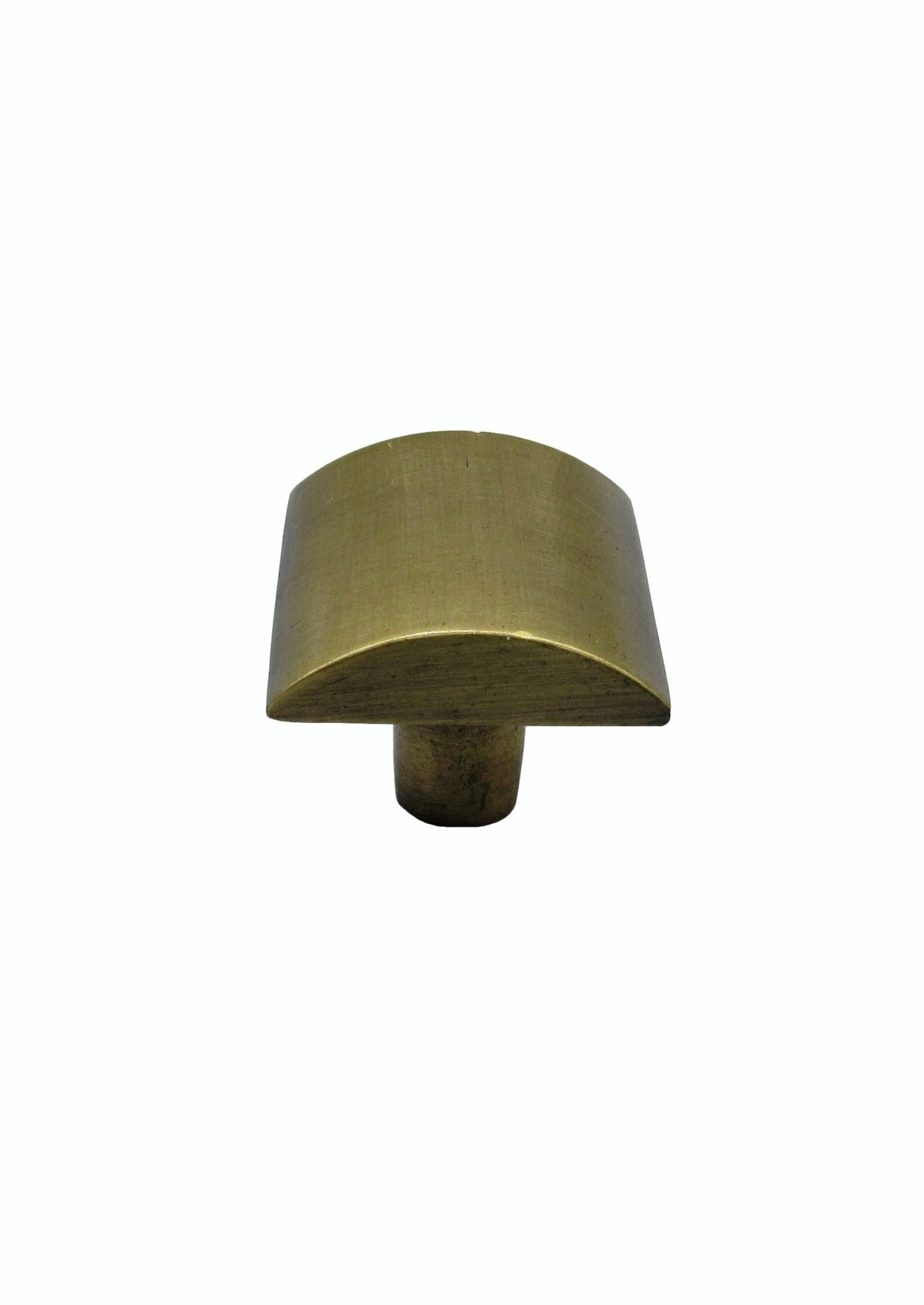 Contempo Circle Slice Satin Brass Cabinet Knob