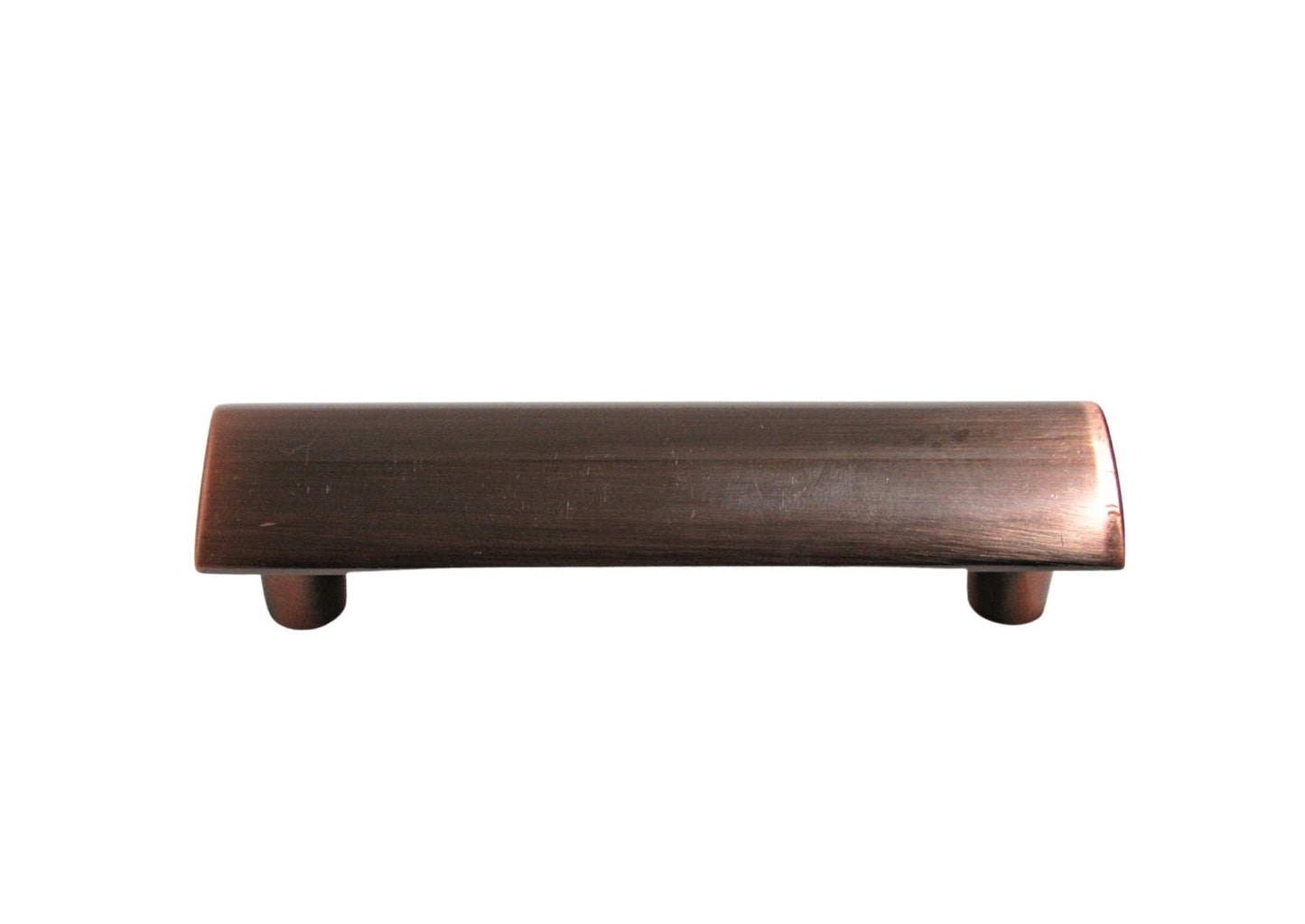 Contempo Circle Slice 3" Center To Center Satin Copper Ox Cabinet Pull