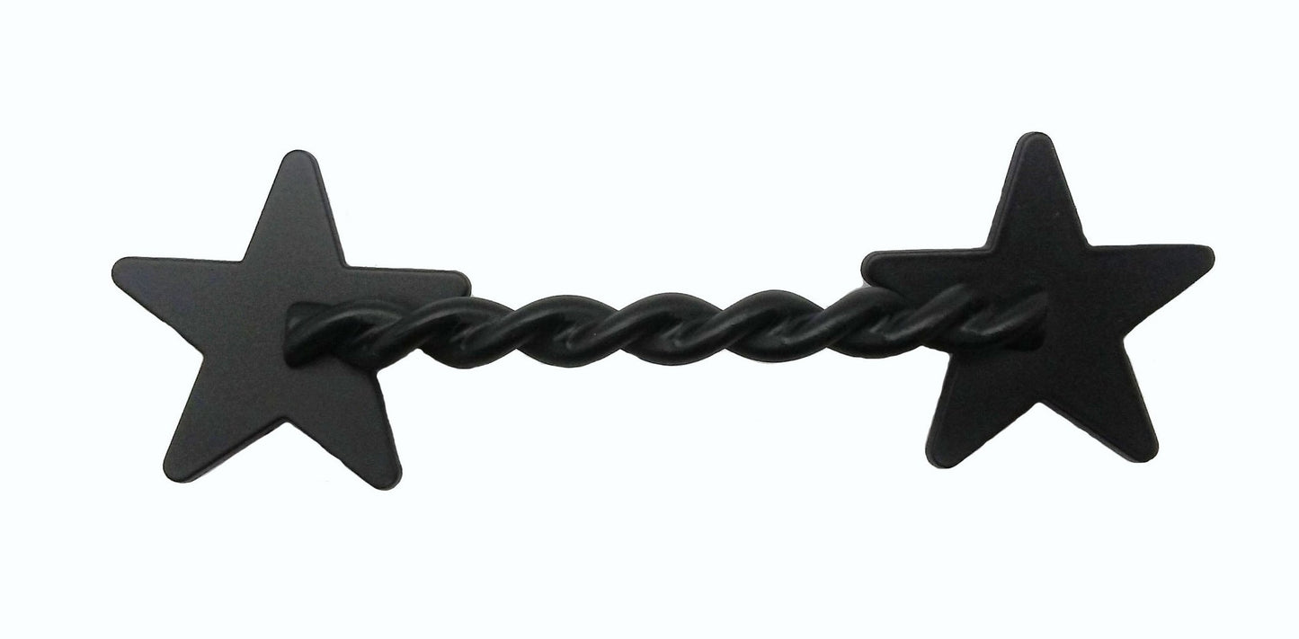 Rope Star 3-1/4-in Center to Center Matte Black Cabinet Pull