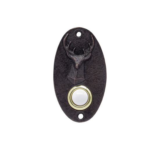 Oval Deer Oil Rubbed Bronze Doorbell