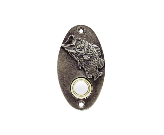 Oval Bass Brass Ox Doorbell