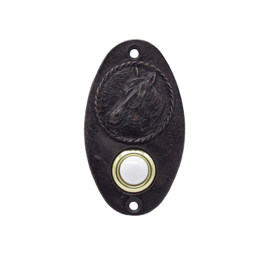 Oval Horse Head Oil Rubbed Bronze Doorbell