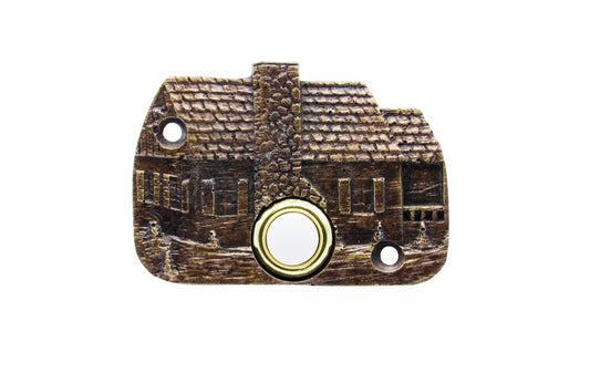 Cabin Brass Ox Doorbell