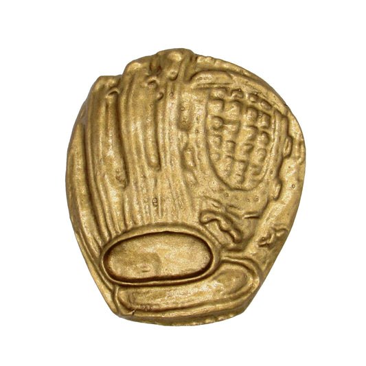 Baseball Glove Lux Gold Cabinet Knob