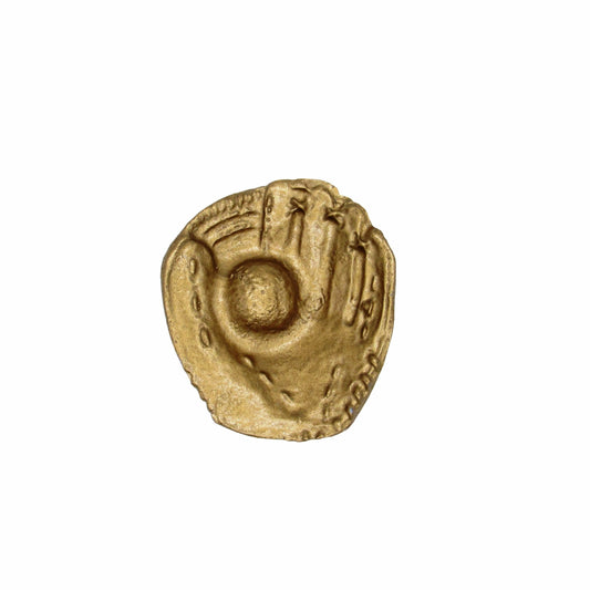 Baseball Glove with Ball Lux Gold Cabinet Knob