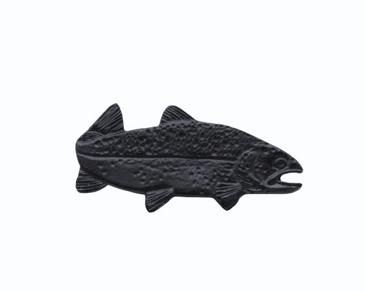 Trout Right Facing Matte Black Cabinet Knob