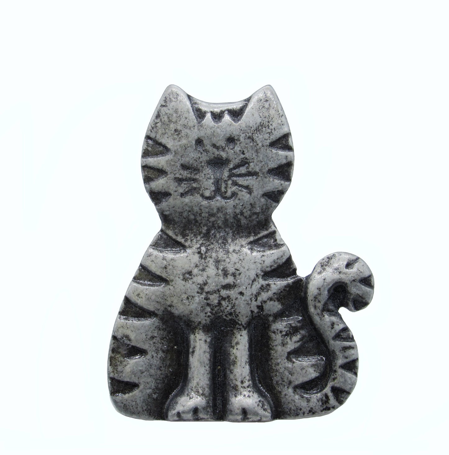 Cat Pewter Ox Cabinet Knob