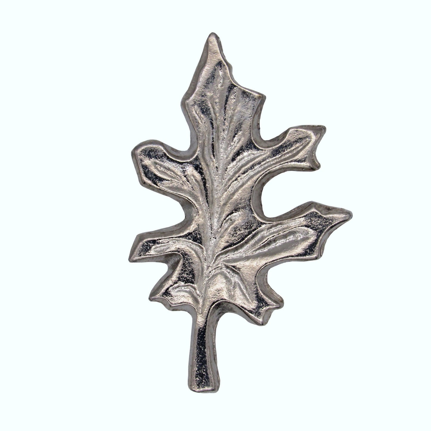 Oak Leaf Nickel Cabinet Knob