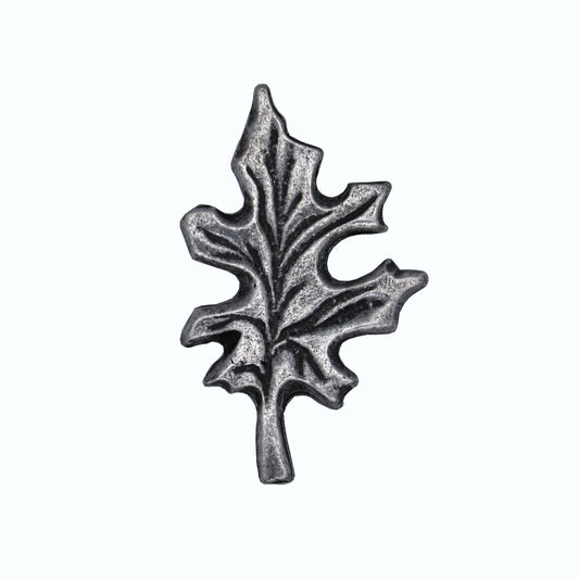 Oak Leaf Pewter Ox Cabinet Knob