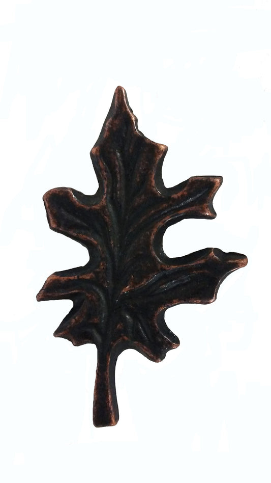 Oak Leaf Oil Rubbed Bronze Cabinet Knob