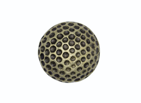 Golf Ball Brass Ox Cabinet Knob