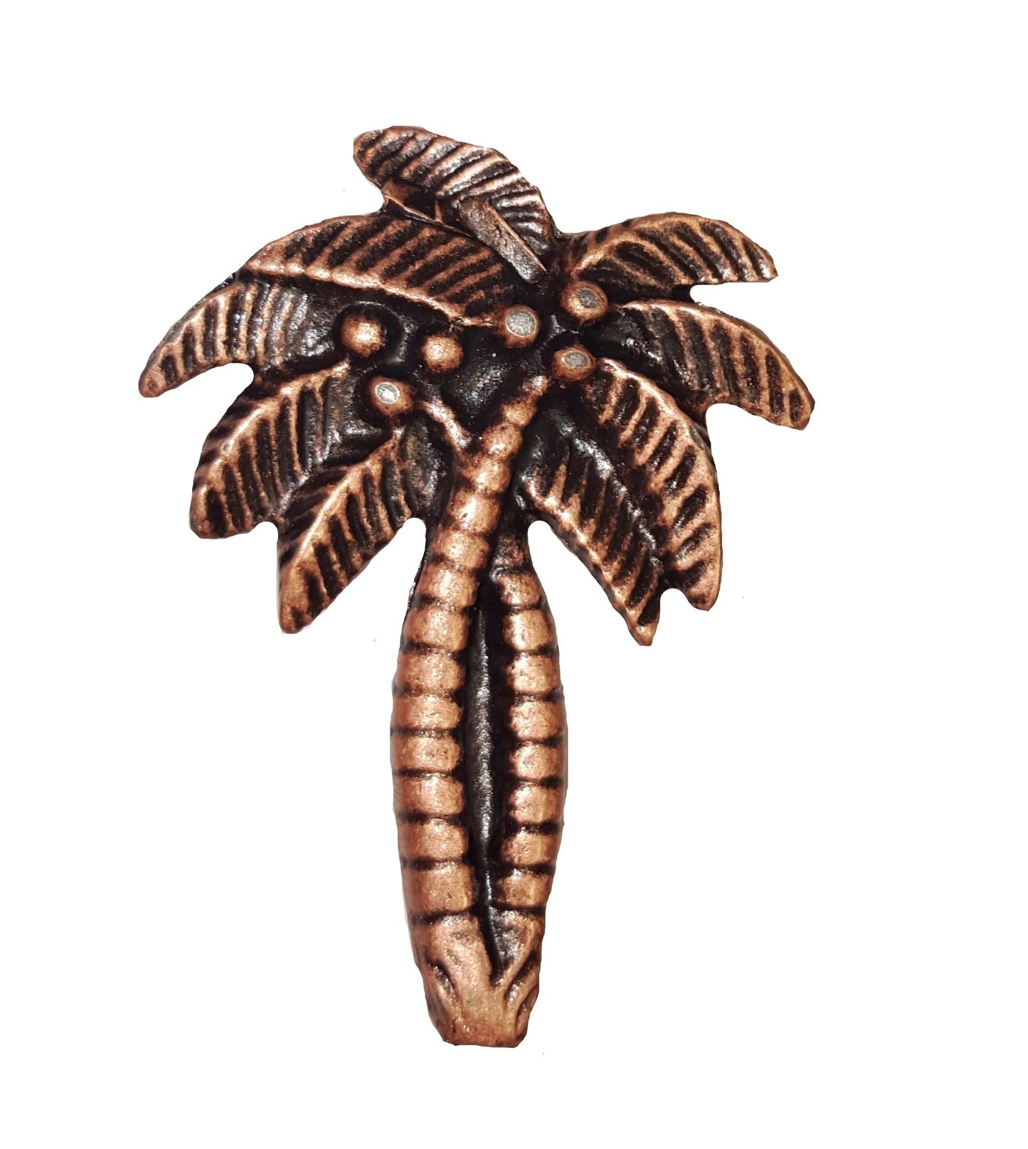 Palm Tree Copper Ox Cabinet Knob