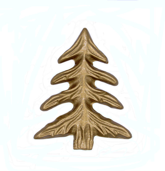 Pine Tree Lux Gold Cabinet Knob
