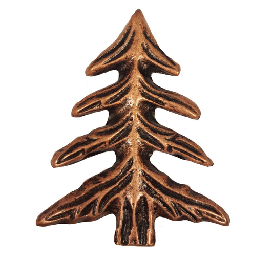Pine Tree Copper Ox Cabinet Knob
