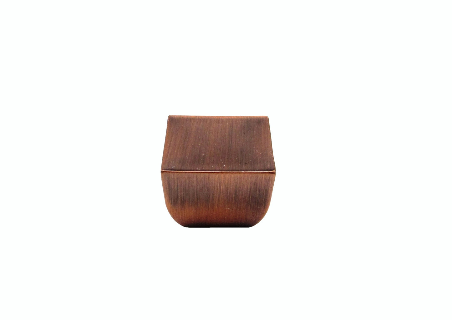 Geometric Square Satin Copper Ox Cabinet Knob