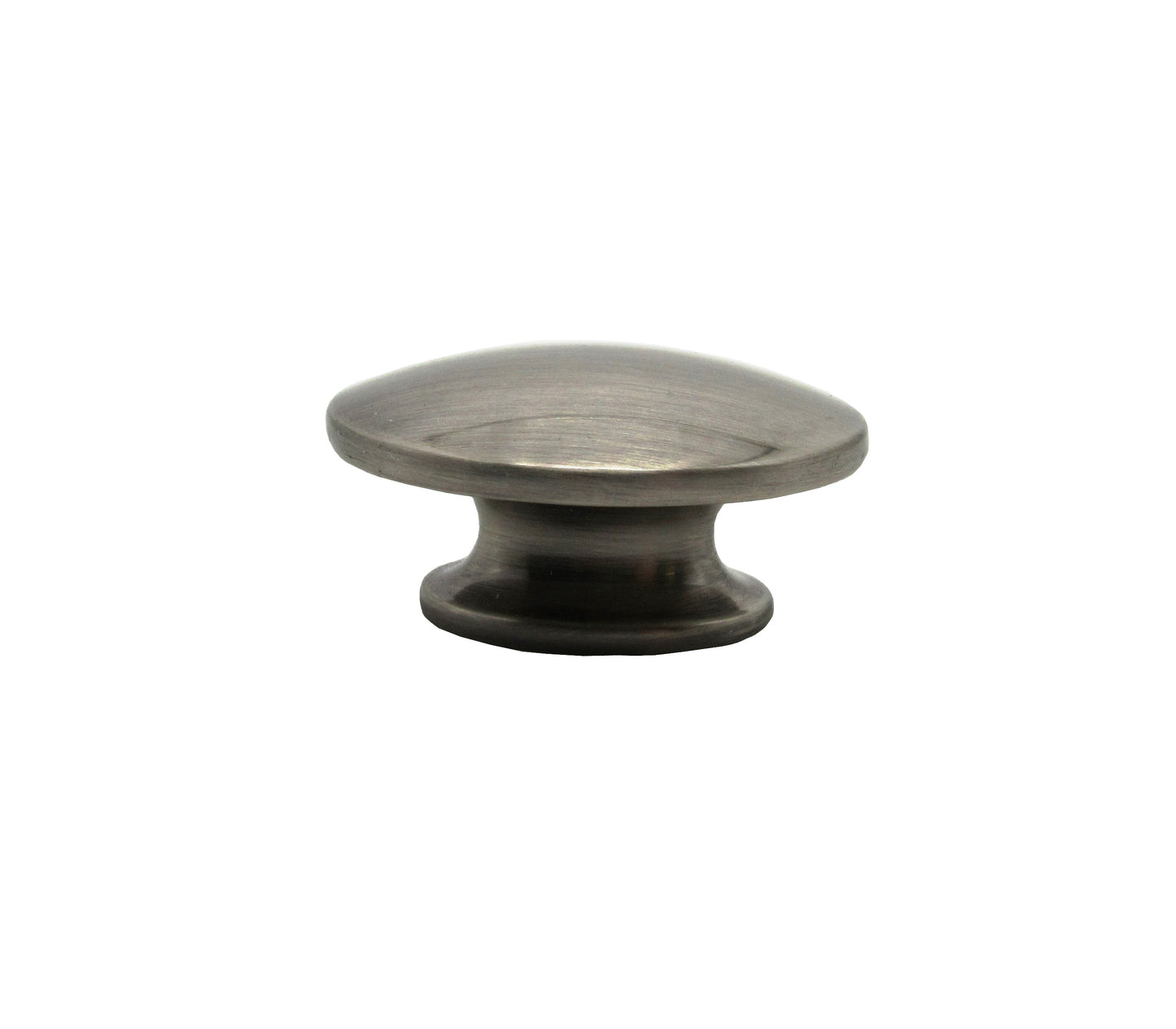 Small Oval Satin Nickel Cabinet Knob