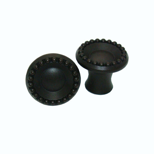 Beaded Elegance Oil Rubbed Bronze Cabinet Knob