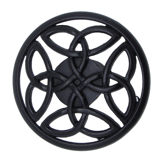 Celtic Matte Black Cabinet Knob