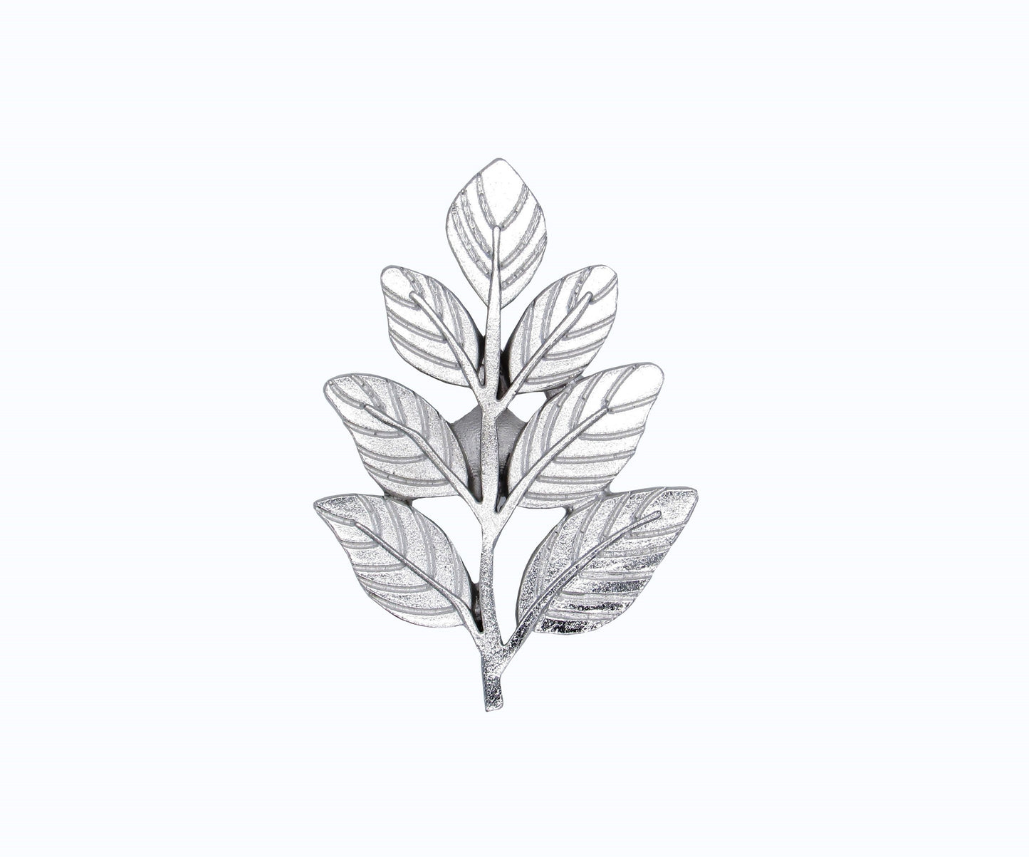 Fern Leaf Nickel Cabinet Knob