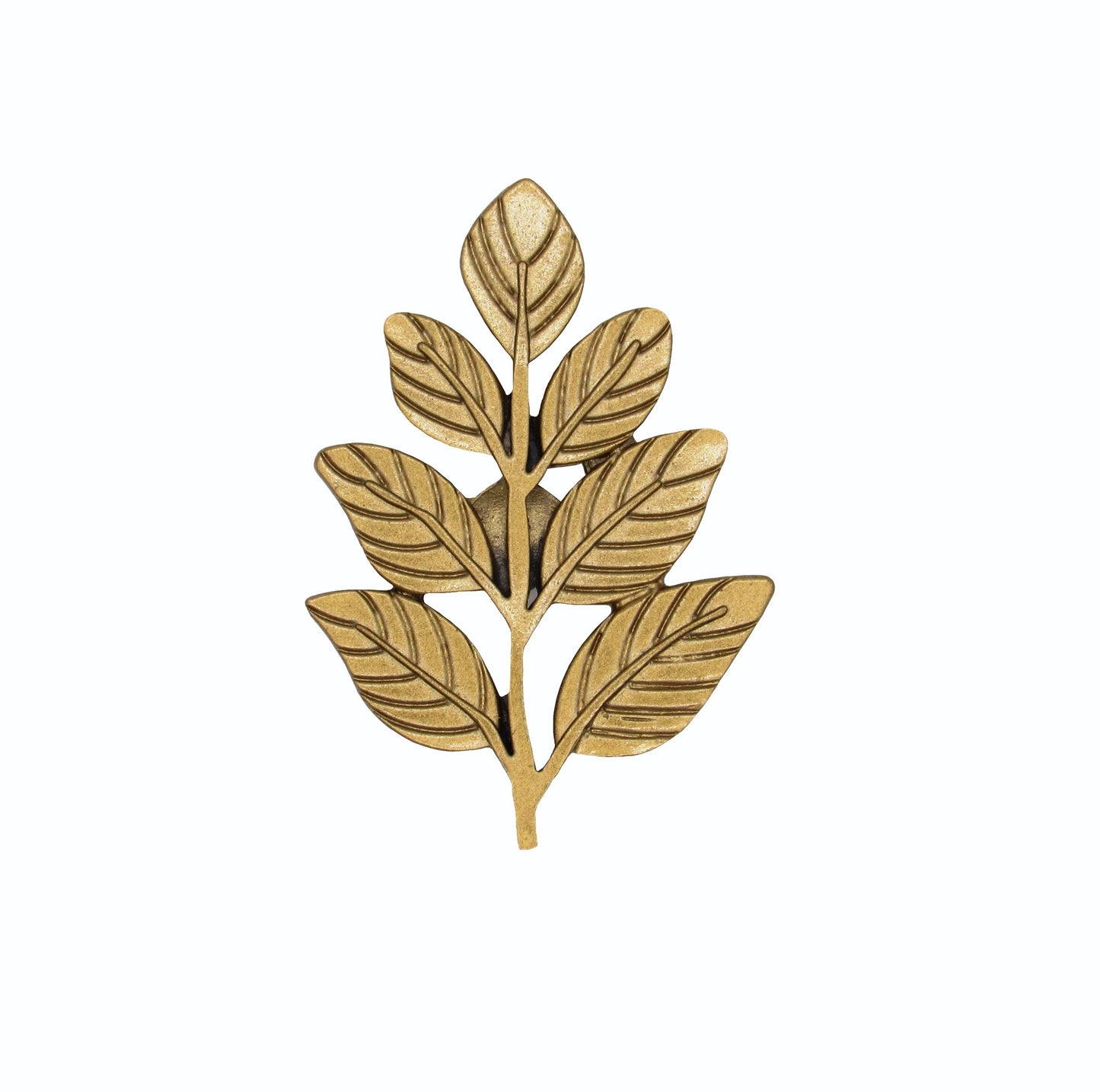 Fern Leaf Lux Gold Cabinet Knob