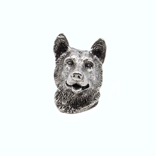 Siberian Husky Pewter Ox Cabinet Knob