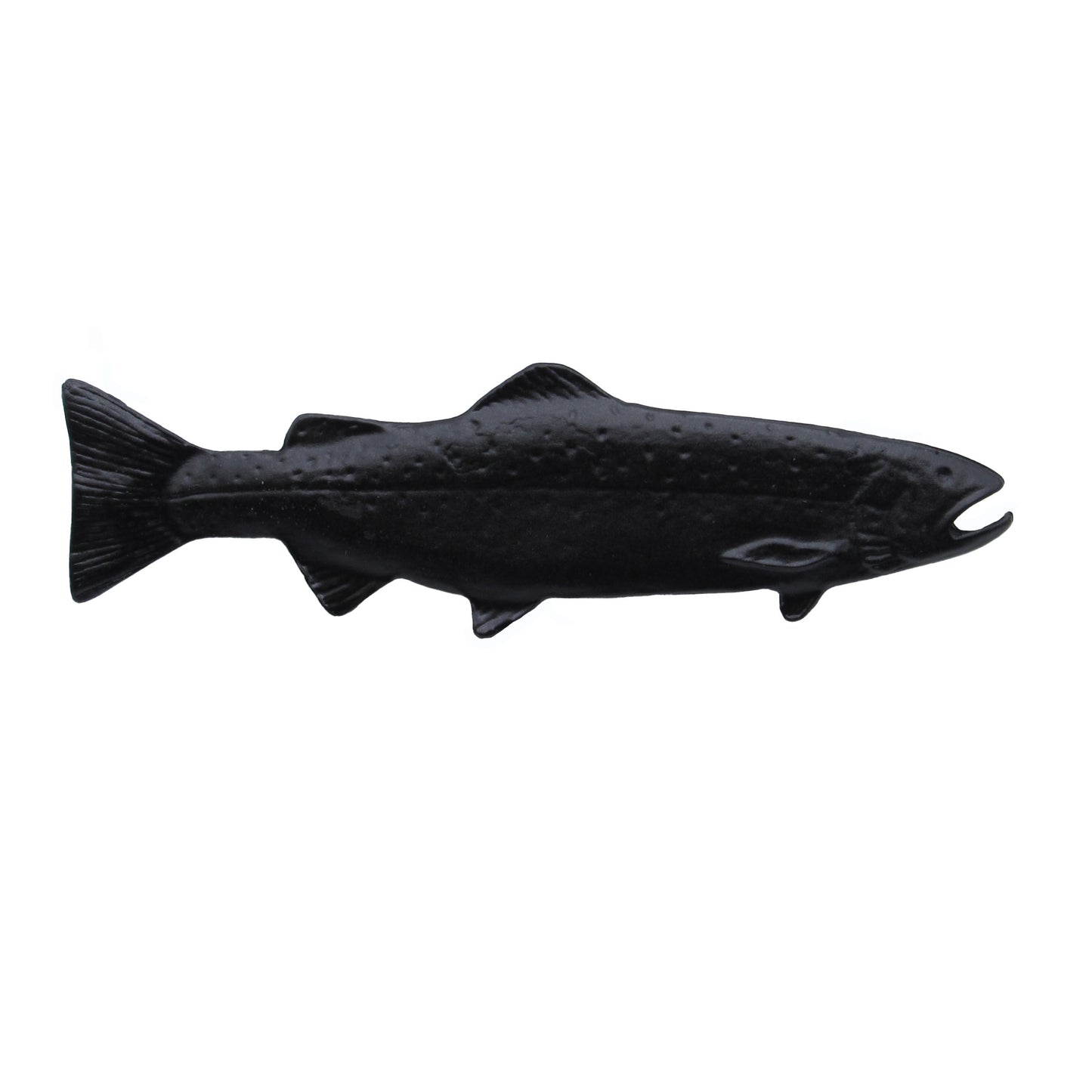 Long Trout Right Facing 2-15/16-in Center to Center Matte Black Cabinet Pull