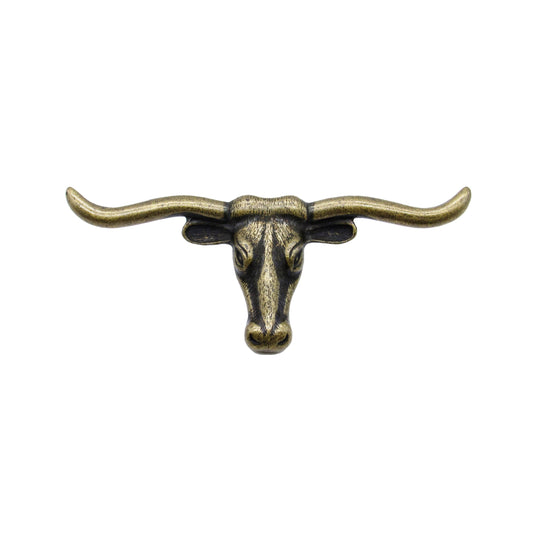 Longhorn 1 5/8 In. Center to Center Brass Ox Cabinet Pull