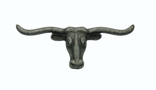 Longhorn 1 5/8 In. Center to Center Pewter Ox Cabinet Pull