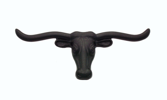 Longhorn 1-5/8-in Center to Center Matte Black Cabinet Pull