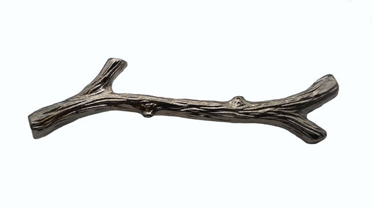 Large Twig 6-in Center to Center Nickel Cabinet Pull