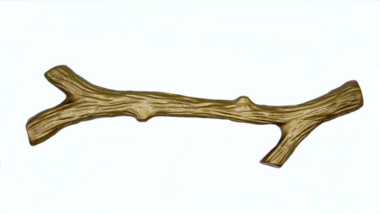 Large Twig 6-in Center to Center Lux Gold Cabinet Pull