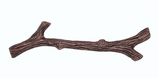 Large Twig 6 In. Centers  Copper Ox Cabinet Pull