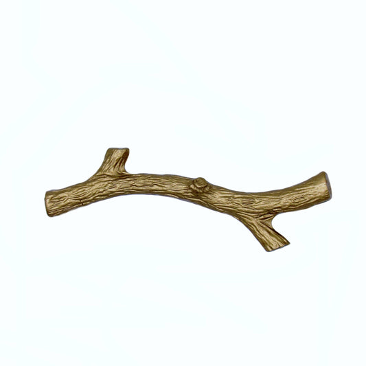 Small Twig 2-15/16-in Center to Center Lux Gold Cabinet Pull