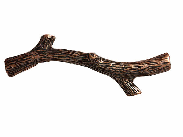 Small Twig 2-15/16-in Center to Center Copper Ox Cabinet Pull