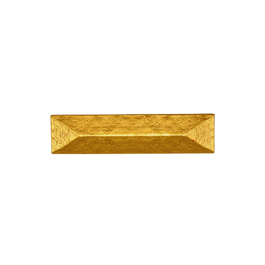 Rustic Pyramid 3-in Center to Center Lux Gold Cabinet Pull