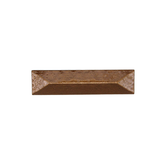 Rustic Pyramid 3-in Center to Center Lux Bronze Cabinet Pull