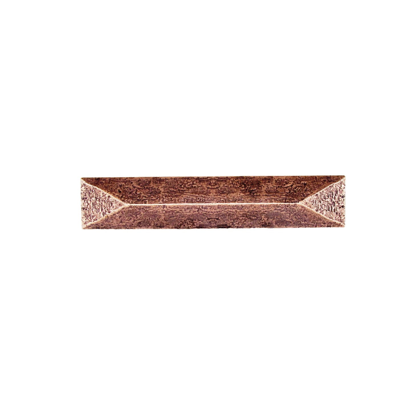 Rustic Pyramid 3-3/4-in Center to Center Copper Ox Cabinet Pull