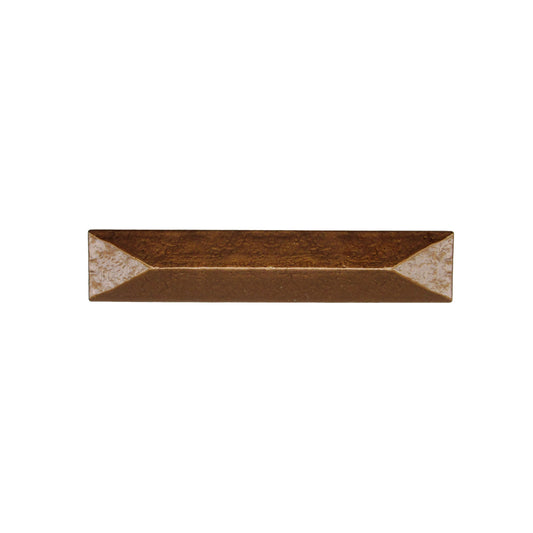 Rustic Pyramid 3-3/4-in Center to Center Lux Bronze Cabinet Pull