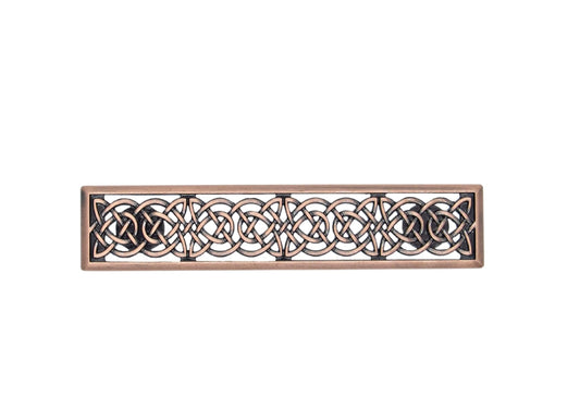Celtic Style 3" Center to Center Satin Copper Ox Cabinet Pull