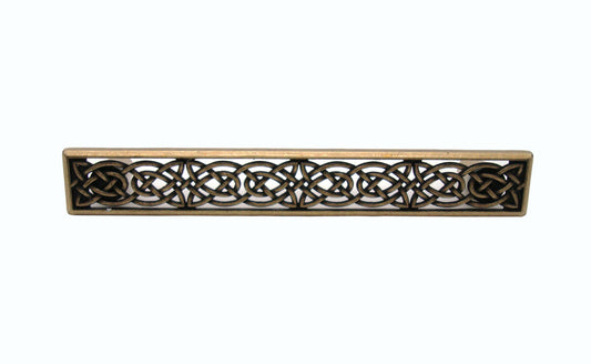 Celtic Style 5-1/8-in Center to Center Brass Ox Cabinet Pull