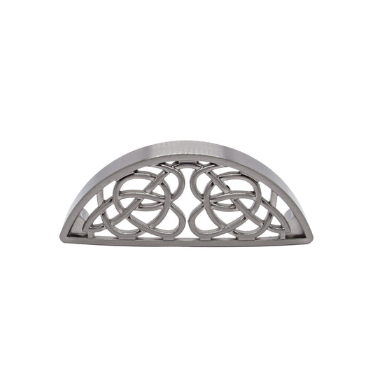 Celtic Style 3 13/16" Center to Center Satin Nickel Cabinet Cup Pull