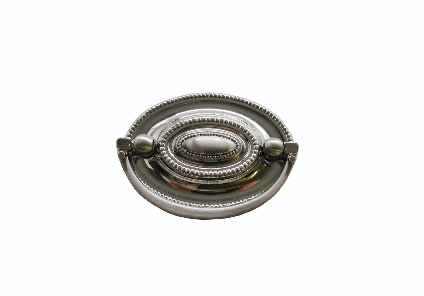 Tuscany 2-1/4-In Center to Center Satin Nickel Oval Drop Cabinet Pull