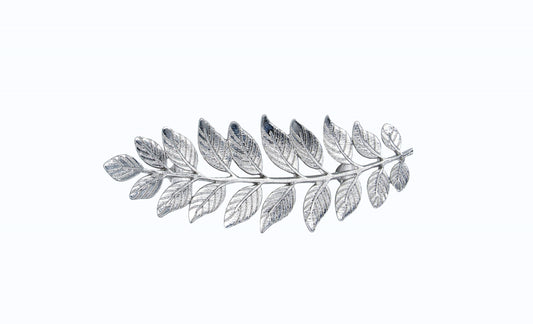 Fern Leaf Nickel Cabinet Pull