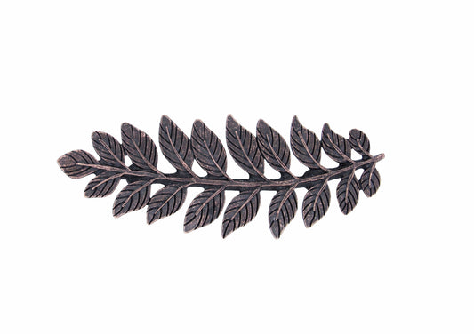 Fern Leaf 2-15/16-in Center to Center Oil Rubbed Bronze Cabinet Pull