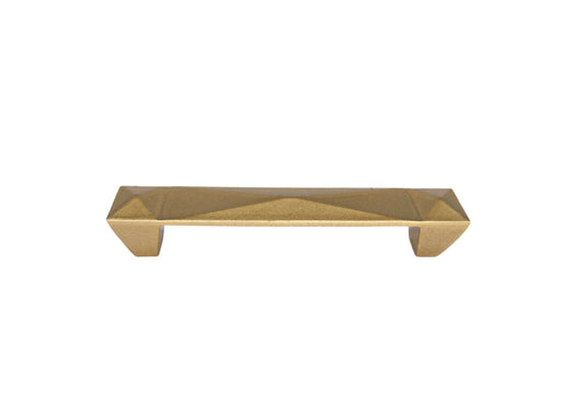 Pyramid 3 3/4" Center to Center Lux Gold Cabinet Pull