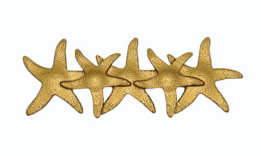 Starfish 3-in Center to Center Lux Gold Cabinet Pull